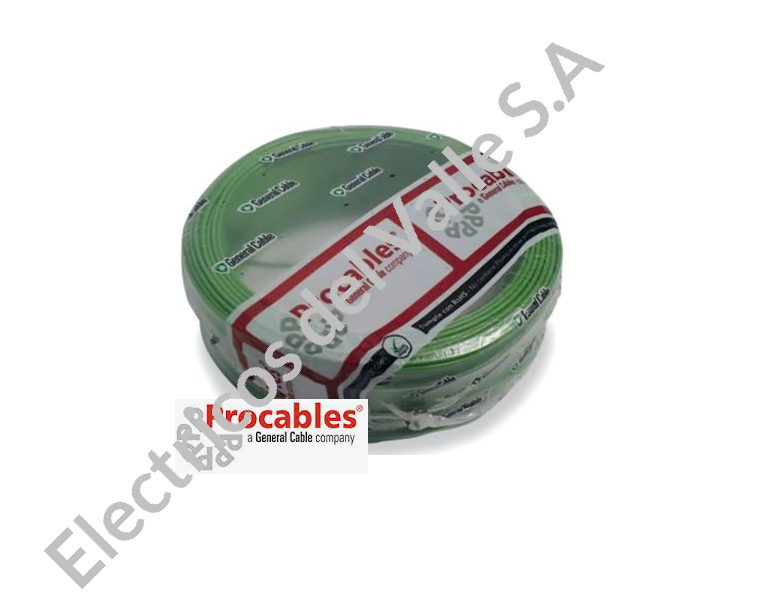 CABLE CU 14 VERDE THHN/THWN AISLA NYLON
