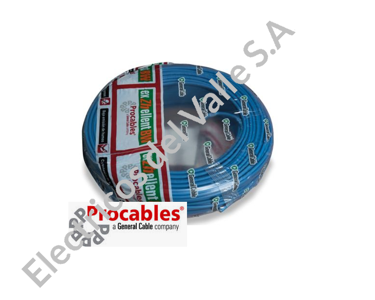 CABLE CU 14 AZUL LIBRE DE HALOGENO