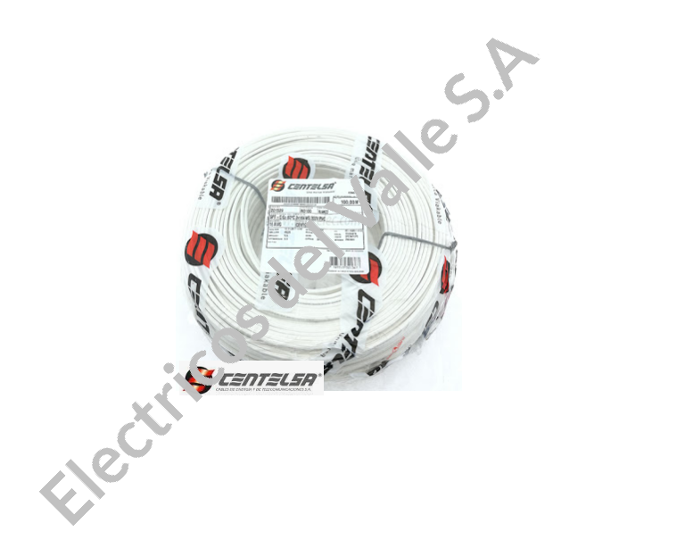 CABLE CU DUPLEX 2X10 AWG SPT PLANO BLANCO-BLANCO