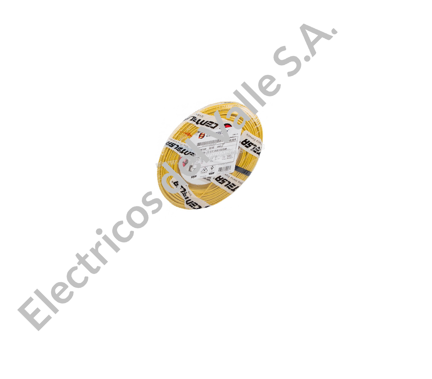 ALAMBRE CU 12 AMARILLO THHN/THWN AISLADO NYLON