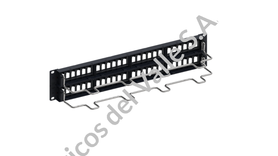 HERRAJE P/PATCH 48PTS SERIE SL CAT 6 + ORGANIZADOR POSPERIOR COMMSCOPE NETCONNECT