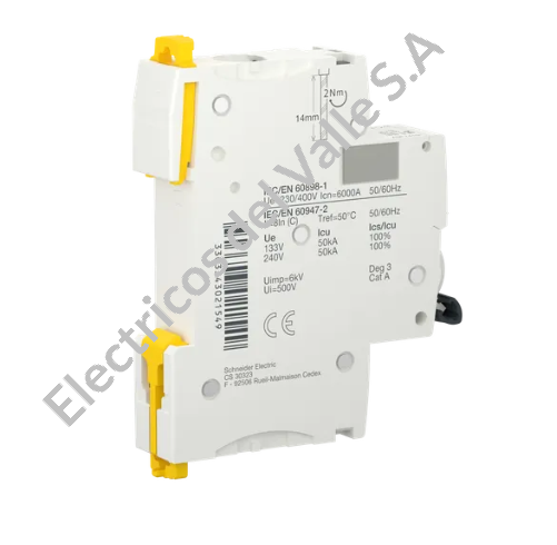 BREAKER 1X1 AMP P/RIEL 20KA C60N 24395 SCHNEIDER RETAIL