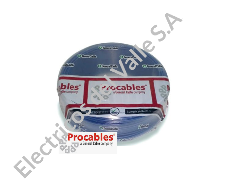 CABLE CU 10 AZUL THHN/THWN AISLA NYLON AZUL