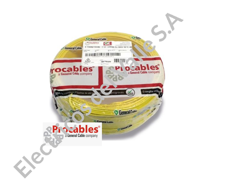 CABLE CU 14 AMARILLO THHN/THWN AISLA NYLON