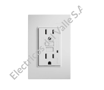 TOMA GFCI DUPLEX 15AMP BLANCO S23 23425-90 SIMON