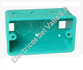 CAJA 2X4&quot; PVC SENCILLA 30 TUBOSA