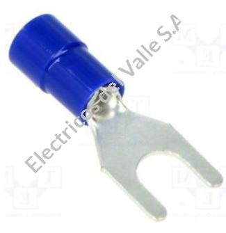 TERMINAL EN U AZUL  16-14AWG  1/8 VTU-2-3 VCP