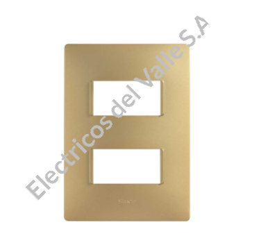 S26 TAPA 2MOD SIN CHASIS ORO MATE SIMON