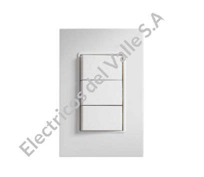 INTERRUPTOR CONMUTABLE TRIPLE BLANCO S23 SIMON