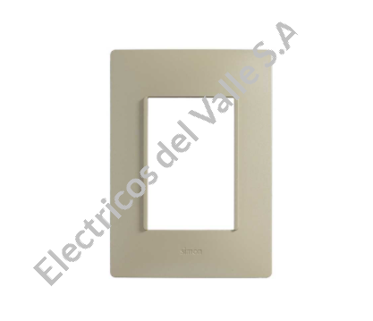 S26 TAPA 3MOD SIN CHASIS ORO BLANCO SIMON