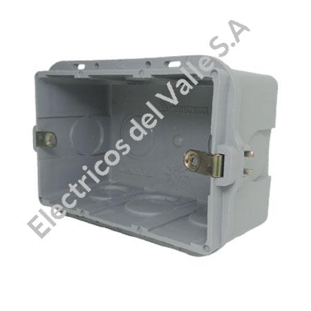 CAJA 2X4 PLASTICA SENCILLA SCH PARA FUNDICION 1121E00120 - PROELECTRICOS