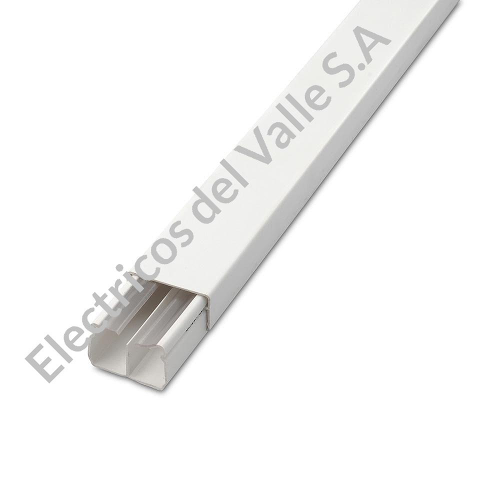 CANALETA 40X25 MM LISA C/DIVISI 2MTS BLANCO 25 DEXSON