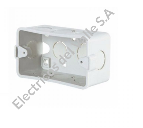 CAJA 2X4&quot; PVC SENCILLA 100 PAVCO