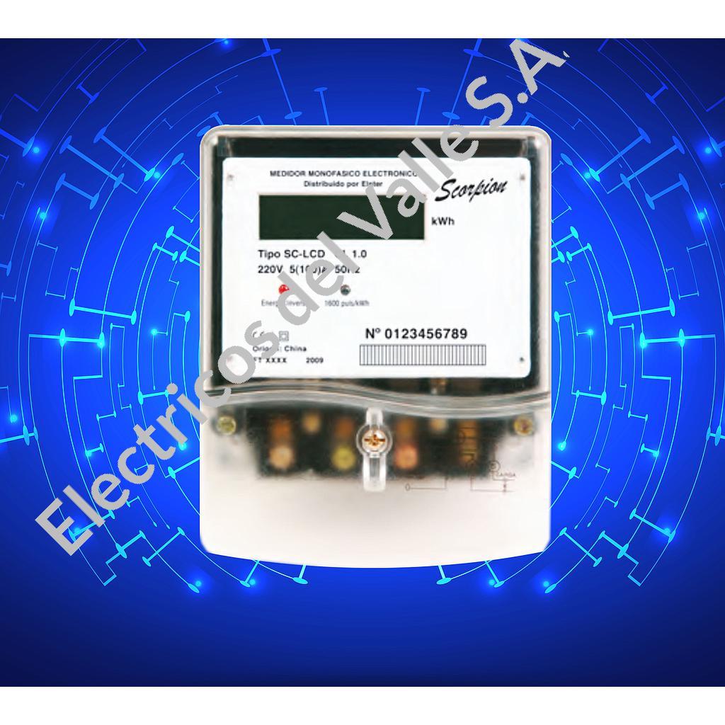 MEDIDOR MONOFASICO ENERGIA CL 1.0 120V  5-60 CALIBRADO - MEDICION ACTIVA