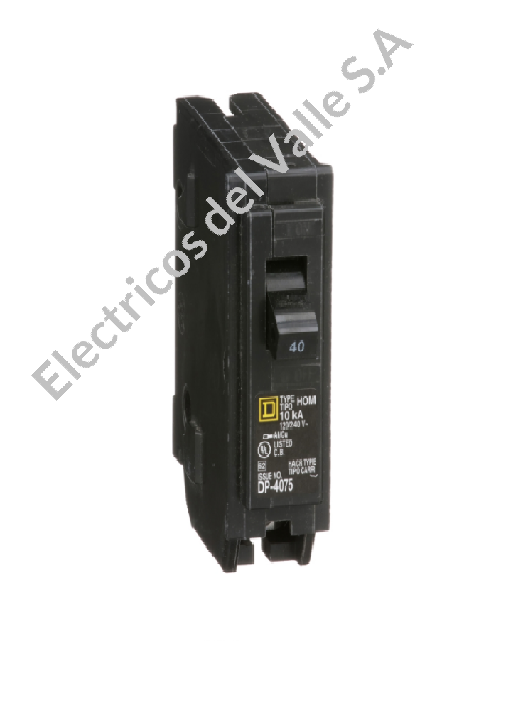 BREAKER 1X40 AMP INCRUSTAR HOM140 SCHNEIDER RETAIL