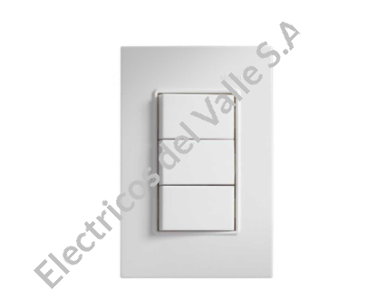 INTERRUPTOR TRIPLE BLANCO S23 SIMON