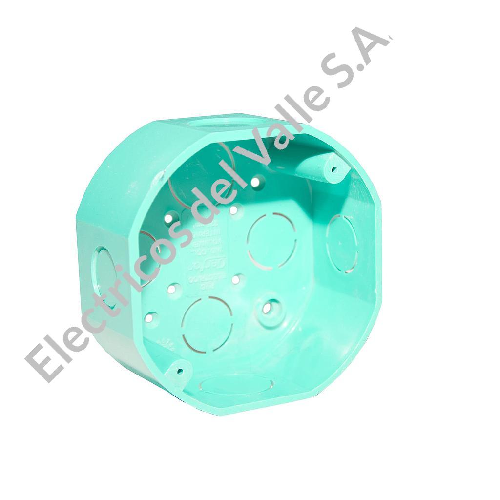CAJA OCTAGONAL PVC 14 TUBOSA