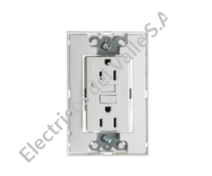 S25 TOMA GFCI DUPLEX 15AMP BLANCO S/TAPA SIMON