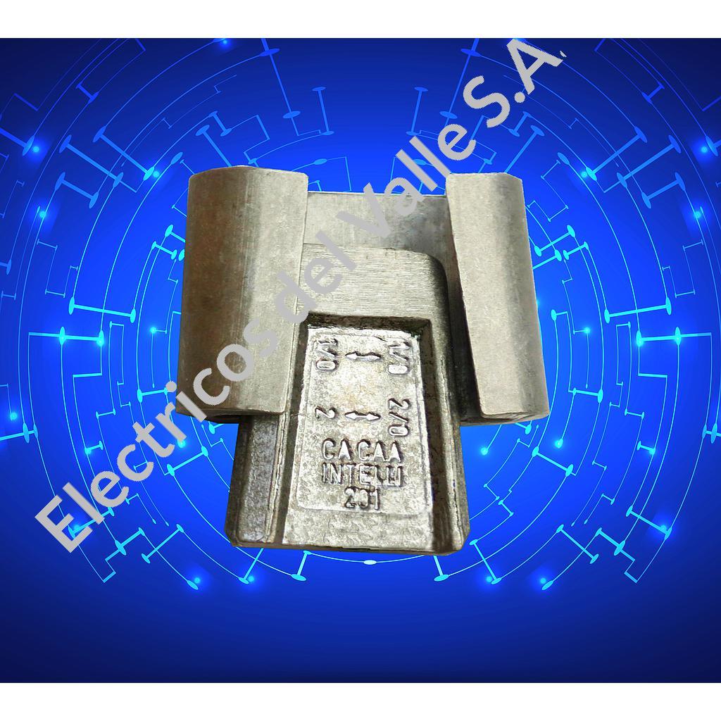 CONECTOR CUÑA PRINCIPAL 2-1/0 DERIVACION 4-2 KARAVII ROJO CADC-103