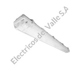LUMINARIA HERMETICA LED 2x18W 3200 lm 6500K S/P IP65 CON TUBO DE VIDRIO P37648-80 SYLVANIA