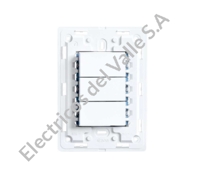 S26 INTERRUPTOR TRIPLE BLANCO S/TAPA SIMON