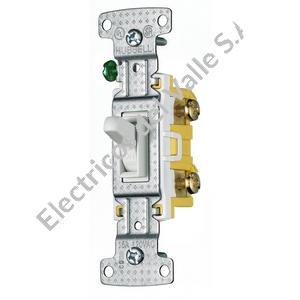INTERRUPTOR SENCILLO SIN TAPA BLANCO HUBBELL  c