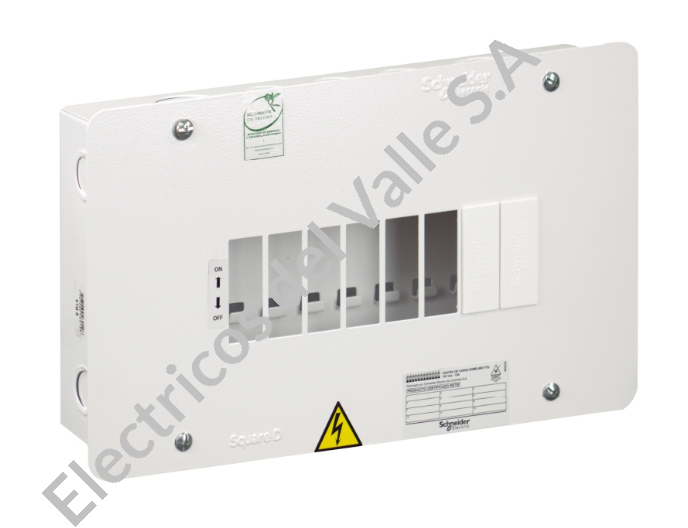 TABLERO 8 CIRC MONOFASICO VTQ8 611020  12 U SCHNEIDER RETAIL