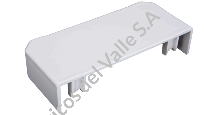 TAPA FINAL 20X12 MM BLANCO 25 DEXSON