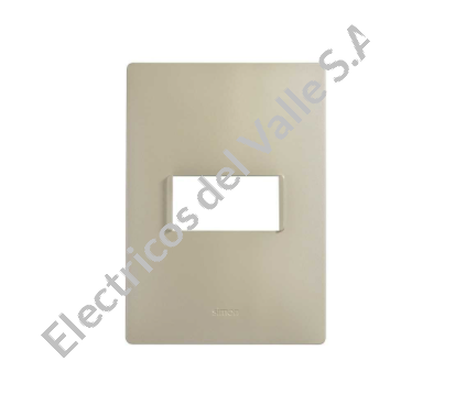 S26 TAPA 1MOD SIN CHASIS ORO BLANCO SIMON