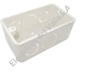 CAJA 2x4 PLASTICA SENCILLA CP2X4 CERT- 450  TERCOL
