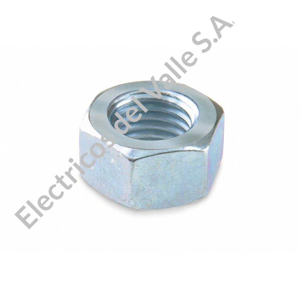 TUERCA HEXAGONAL 1/2&quot; GALVANIZADA EN FRIO PARA VARILLA ROSCADA