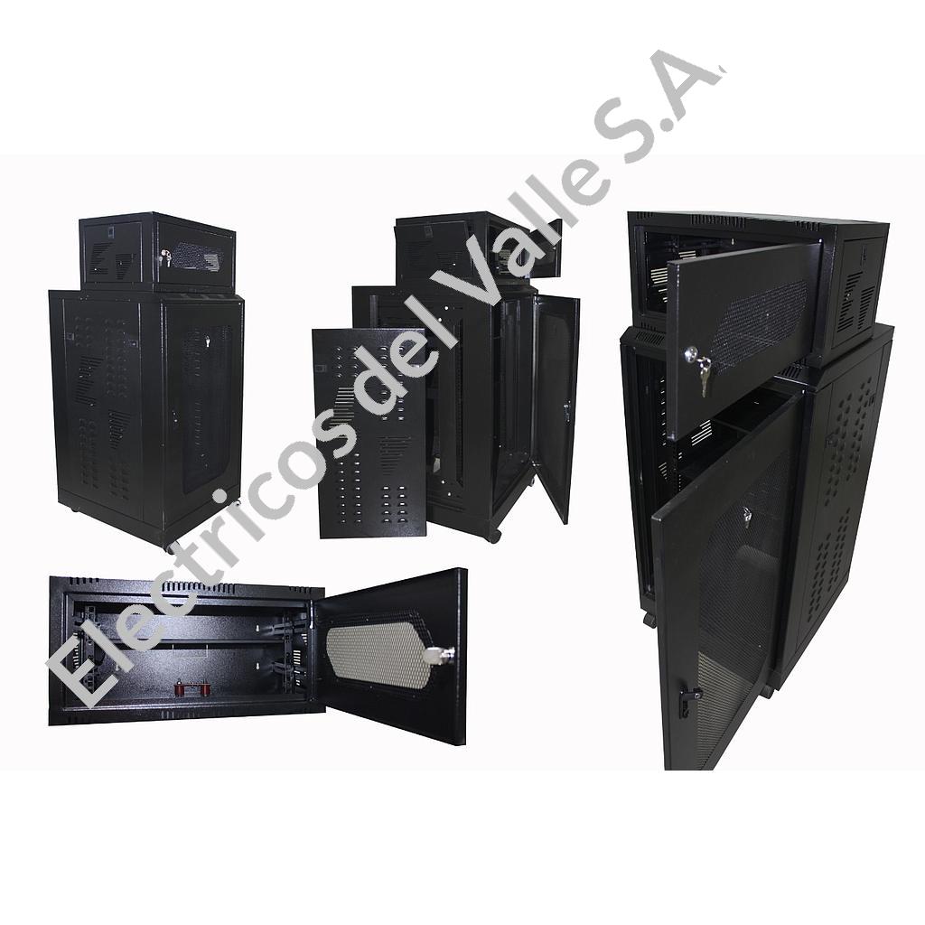 GABINETE 17UR 100X60X60 DE 35&quot; NEGRO PISO EV NUEVO***
