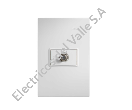 TOMA COAXIAL TV 75 OHM BLANCO S23 SIMON
