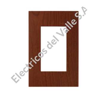 TAPA 3MOD MADERA MERBAU SIN CHASIS S25P SIMON