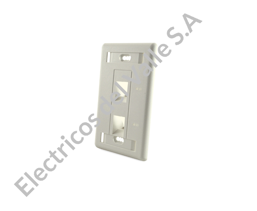 FACE PLATE 2 PTS ALMENDRA ANGULAD S110 COMMSCOPE NETCONNECT