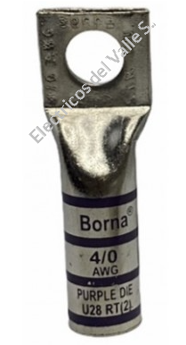BORNA 4/0 DE ALUMINIO 1HUECO BARRIL LARGO