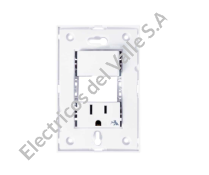 S25 INTERRUPTOR + TOMA P.T BLANCO S/TAPA SIMON