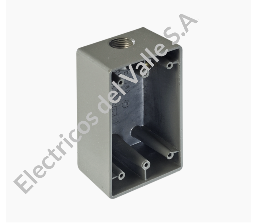 CAJA INTEMPERIE 1/2X1 SALIDAS 2X4 (1 SALIDA ARRIBA) RR0505 - RAWELT