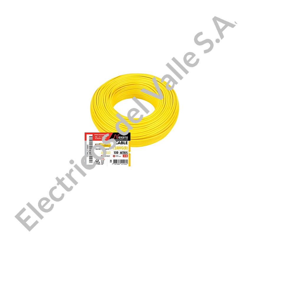 CABLE CU 12 AMARILLO THHN/THWN AISLA NYLON