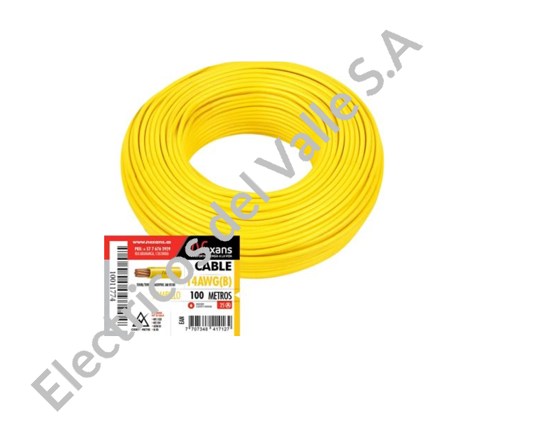 CABLE CU 14 AMARILLO THHN/THWN AISLA NYLON