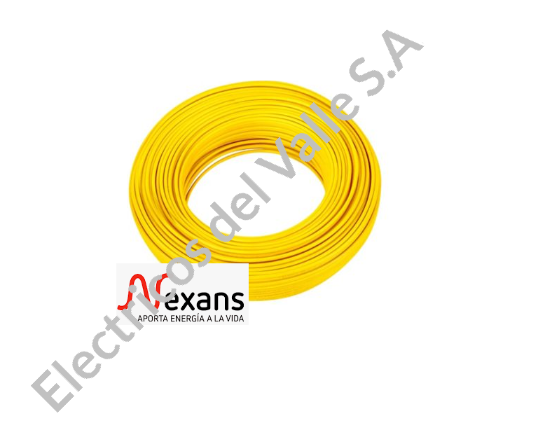 ALAMBRE CU 14 AMARILLO THHN/THWN AISLADO NYLON