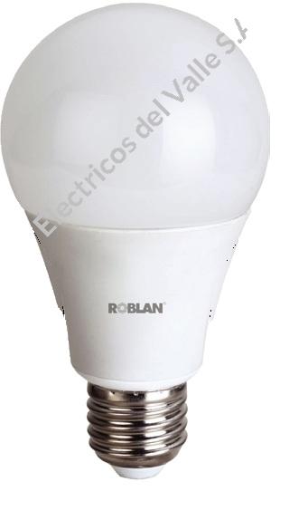 BOMBILLO LED 9W E27 6500K 806LM 15.000H 100-240V ROBLAN