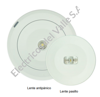 LAMPARA DE EMERGENCIA SOBREPONER ANTIPANICO O EVACUACION 4000K 120V 200LM IP42 SPAZIO PLUS ZEMPER