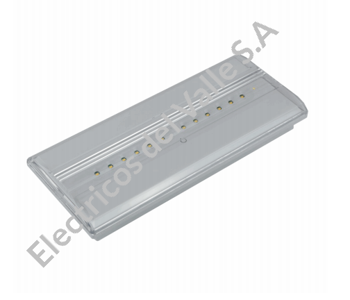 LAMPARA DE EMERGENCIA RECTANGULAR 4000K 120V 500LM IP42 DIANA FLAT ZEMPER
