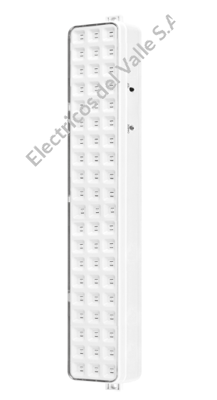 LAMPARA DE EMERGENCIA LED 4W 60LED´S RECTANGULAR PORTABLE 6000K 110V-240V 240lm PREMIUM SEGURIMAX