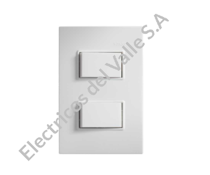 INTERRUPTOR DOBLE BLANCO S23 SIMON
