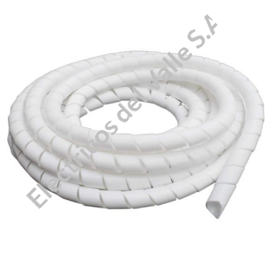 ESPIRAL 1/2&quot; P/CABLE BLANCO 12 MM 10 MTR 4112  5 DEXSON