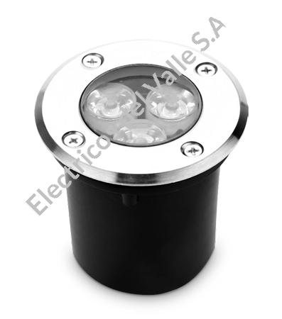BALA DE PISO LED 3W 270LM 3 RGB IP65 100-240V100X77mm ECOLITE