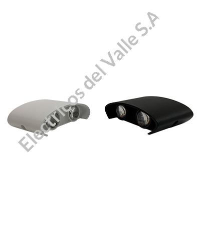 APLIQUE MURO WALL-E LED  2X2W 360LM 3000K 100/240AC BLANCO ECOLITE