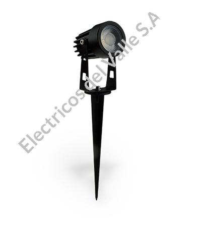 ESTACA LED 5W 450LM 6500K 23CM NEGRA ECOLITE
